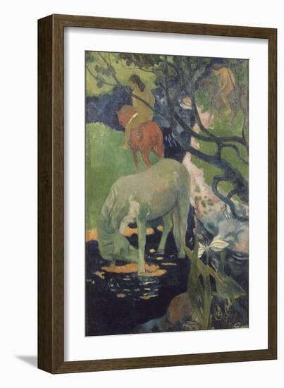 The White Horse, 1898-Paul Gauguin-Framed Giclee Print