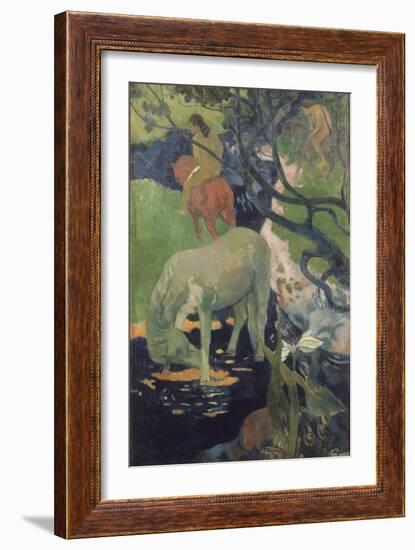 The White Horse, 1898-Paul Gauguin-Framed Giclee Print