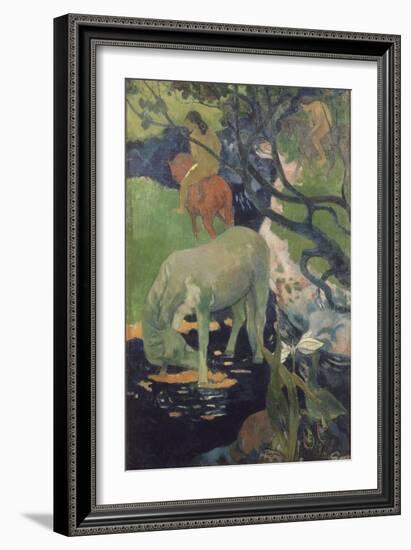 The White Horse, 1898-Paul Gauguin-Framed Giclee Print