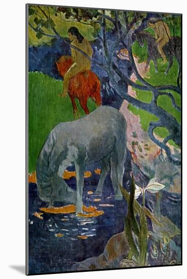 The White Horse, 1898-Paul Gauguin-Mounted Giclee Print