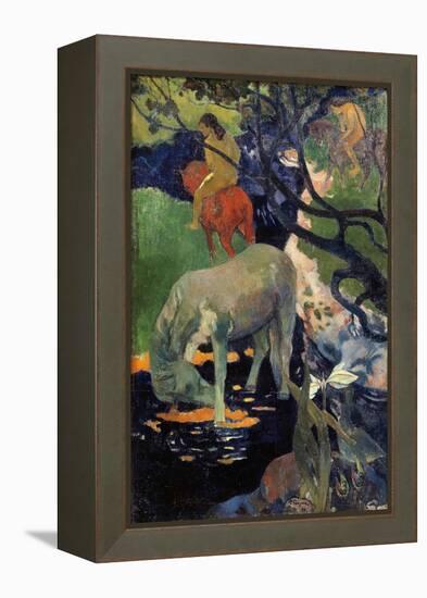 The White Horse, by Paul Gauguin-null-Framed Premier Image Canvas