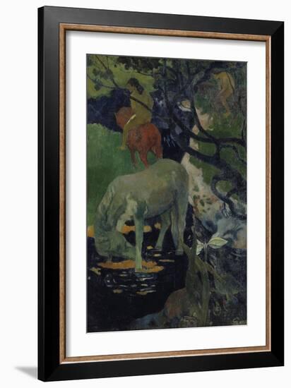 The White Horse, c.1893-Paul Gauguin-Framed Giclee Print