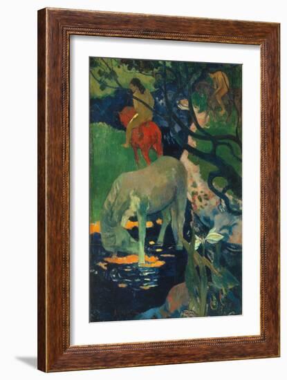 The White Horse-Paul Gauguin-Framed Giclee Print