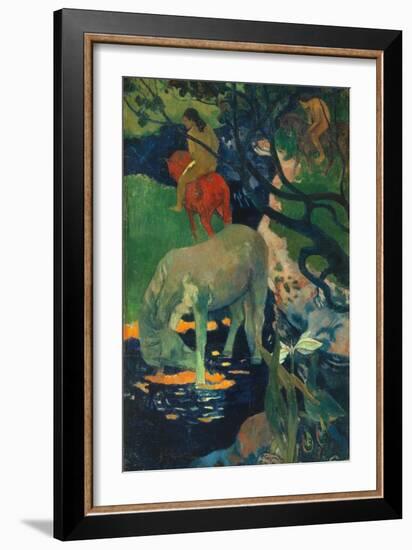 The White Horse-Paul Gauguin-Framed Giclee Print