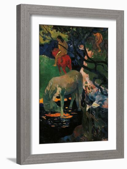 The White Horse-Paul Gauguin-Framed Giclee Print