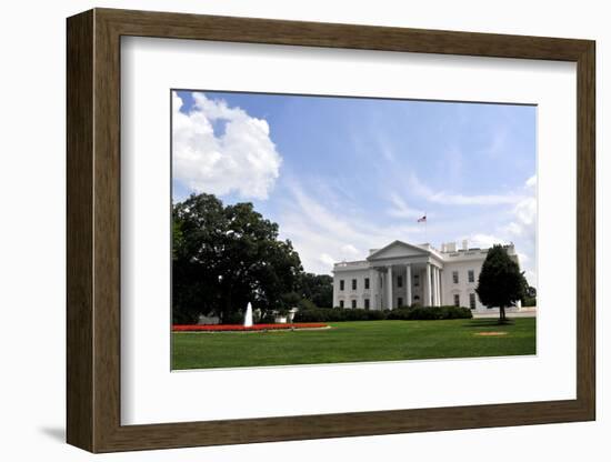 The White House and its Front Lawn are Seen Here on U.S. Independence Day, July 4, 2009.-1photo-Framed Photographic Print