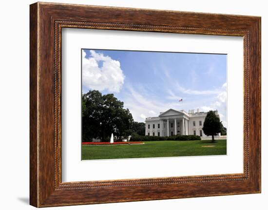 The White House and its Front Lawn are Seen Here on U.S. Independence Day, July 4, 2009.-1photo-Framed Photographic Print