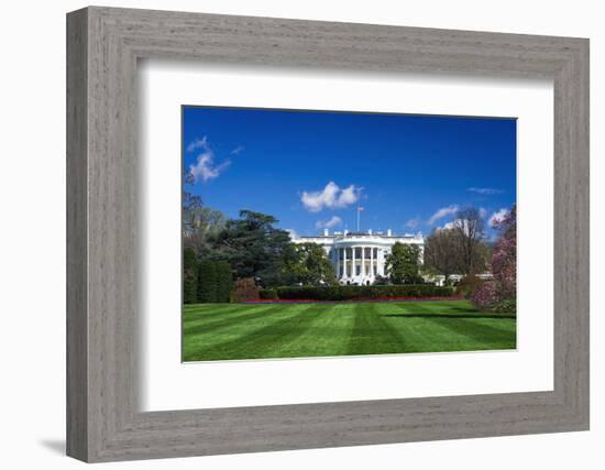 The White House and south lawn, Washington DC, USA-Russ Bishop-Framed Photographic Print