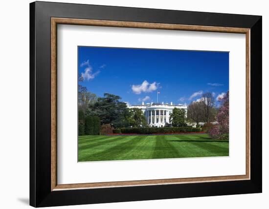 The White House and south lawn, Washington DC, USA-Russ Bishop-Framed Photographic Print