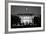 The White House At Night - Washington Dc, United States - Black And White-Orhan-Framed Premium Giclee Print