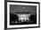 The White House At Night - Washington Dc, United States - Black And White-Orhan-Framed Art Print