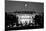 The White House At Night - Washington Dc, United States - Black And White-Orhan-Mounted Art Print