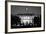 The White House At Night - Washington Dc, United States - Black And White-Orhan-Framed Art Print