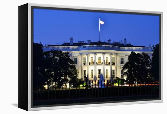 The White House at Night - Washington Dc, United States-Orhan-Framed Premier Image Canvas