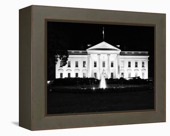 The White House by Night, Official Residence of the President of the US, Washington D.C-Philippe Hugonnard-Framed Premier Image Canvas