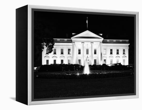 The White House by Night, Official Residence of the President of the US, Washington D.C-Philippe Hugonnard-Framed Premier Image Canvas