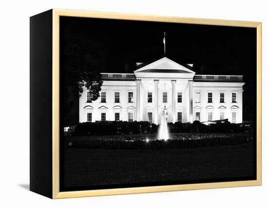 The White House by Night, Official Residence of the President of the US, Washington D.C-Philippe Hugonnard-Framed Premier Image Canvas