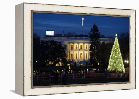 The White House in Christmas - Washington Dc, United States-Orhan-Framed Premier Image Canvas