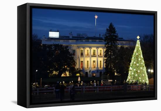 The White House in Christmas - Washington Dc, United States-Orhan-Framed Premier Image Canvas
