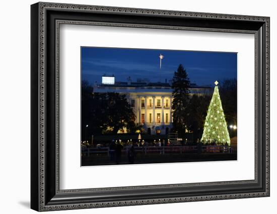 The White House in Christmas - Washington Dc, United States-Orhan-Framed Photographic Print