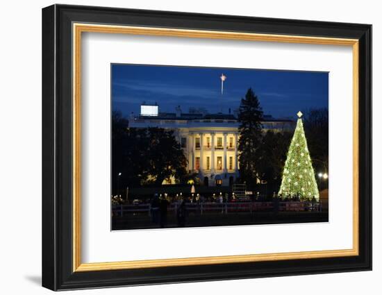 The White House in Christmas - Washington Dc, United States-Orhan-Framed Photographic Print