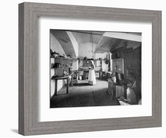 The White House Kitchen, Washington Dc, USA, 1908-null-Framed Giclee Print