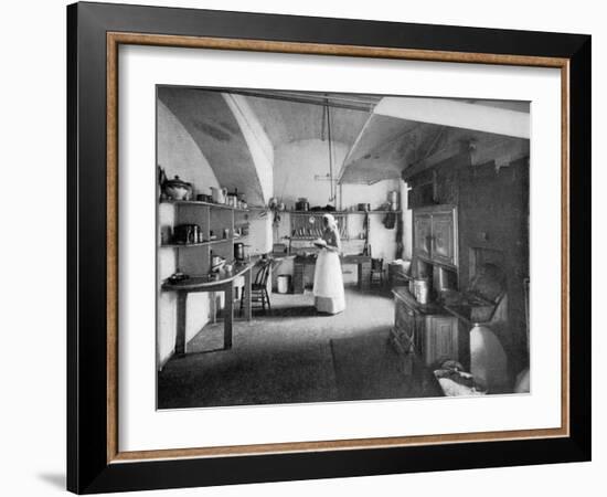 The White House Kitchen, Washington Dc, USA, 1908-null-Framed Giclee Print