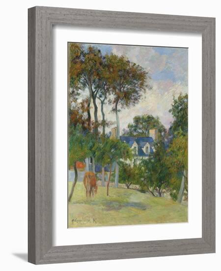 The White House (La Maison Blache), 1885-Paul Gauguin-Framed Giclee Print
