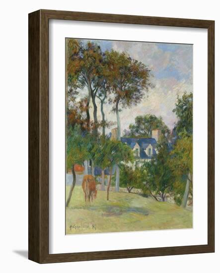 The White House (La Maison Blache), 1885-Paul Gauguin-Framed Giclee Print