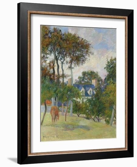 The White House (La Maison Blache), 1885-Paul Gauguin-Framed Giclee Print