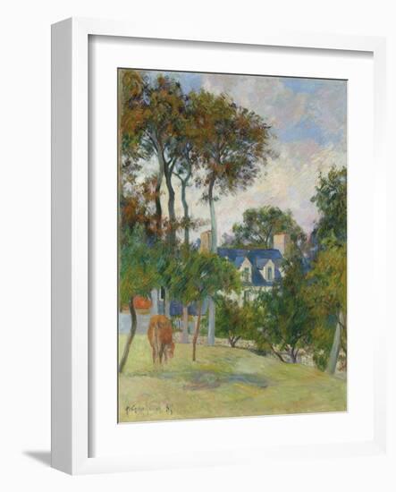 The White House (La Maison Blache), 1885-Paul Gauguin-Framed Giclee Print