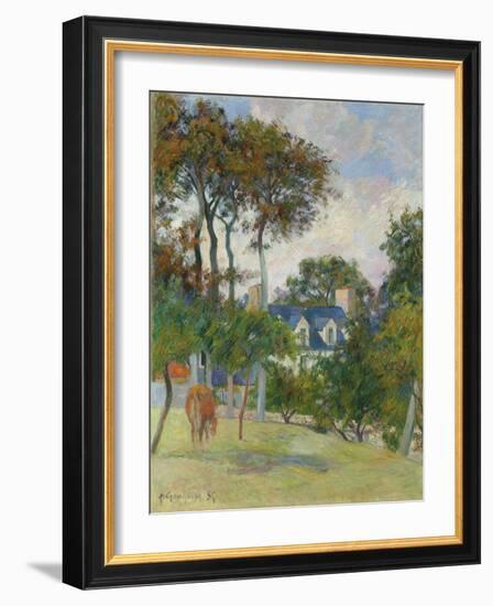 The White House (La Maison Blache), 1885-Paul Gauguin-Framed Giclee Print