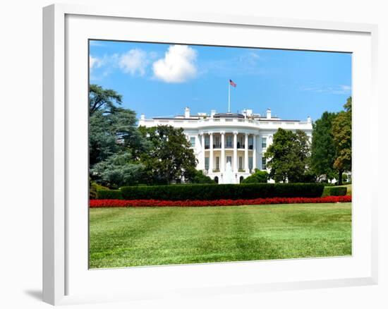 The White House South Lawn, Official Residence of the President of the US, Washington D.C-Philippe Hugonnard-Framed Photographic Print