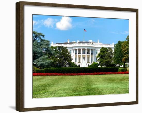 The White House South Lawn, Official Residence of the President of the US, Washington D.C-Philippe Hugonnard-Framed Photographic Print