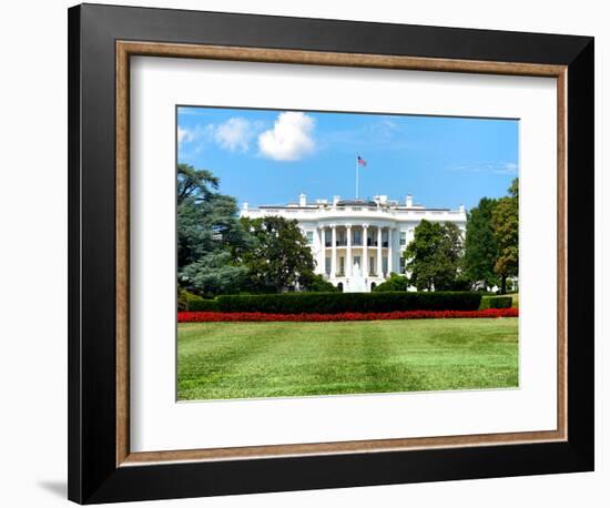 The White House South Lawn, Official Residence of the President of the US, Washington D.C-Philippe Hugonnard-Framed Photographic Print