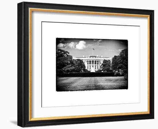 The White House South Lawn, Official Residence of the President of the US, Washington D.C-Philippe Hugonnard-Framed Art Print