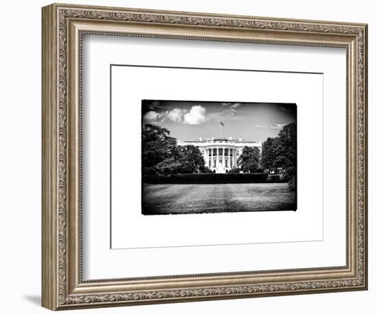 The White House South Lawn, Official Residence of the President of the US, Washington D.C-Philippe Hugonnard-Framed Art Print