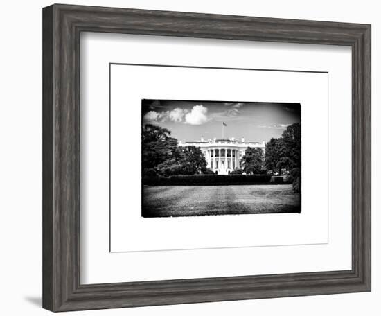 The White House South Lawn, Official Residence of the President of the US, Washington D.C-Philippe Hugonnard-Framed Art Print