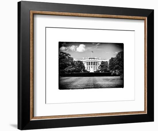 The White House South Lawn, Official Residence of the President of the US, Washington D.C-Philippe Hugonnard-Framed Art Print