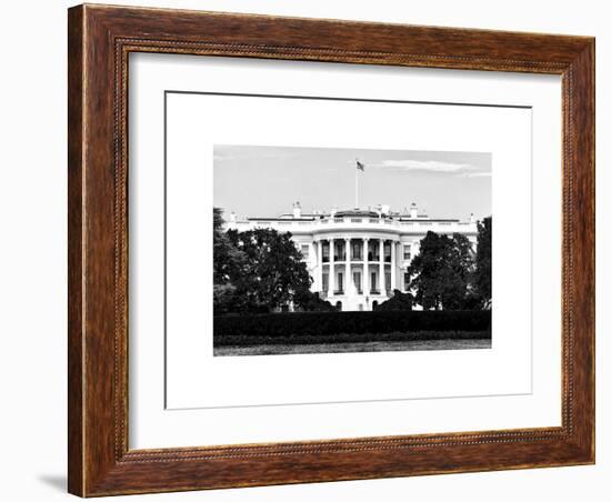 The White House South Lawn, Official Residence of the President of the US, Washington D.C-Philippe Hugonnard-Framed Art Print