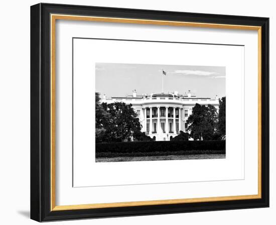 The White House South Lawn, Official Residence of the President of the US, Washington D.C-Philippe Hugonnard-Framed Art Print