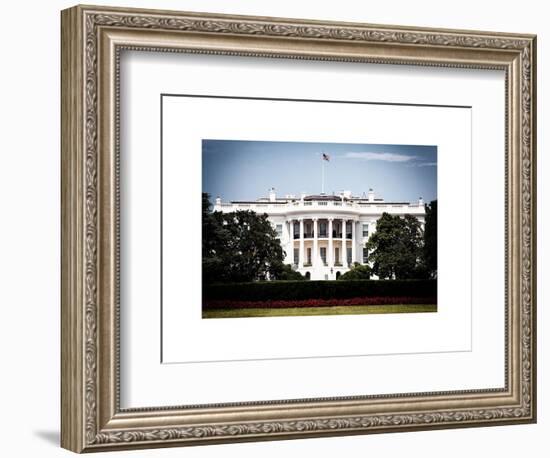 The White House South Lawn, Official Residence of the President of the US, Washington D.C-Philippe Hugonnard-Framed Art Print