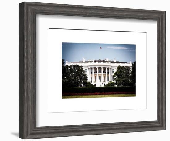 The White House South Lawn, Official Residence of the President of the US, Washington D.C-Philippe Hugonnard-Framed Art Print