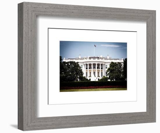 The White House South Lawn, Official Residence of the President of the US, Washington D.C-Philippe Hugonnard-Framed Art Print