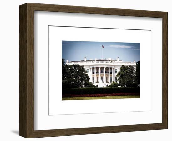 The White House South Lawn, Official Residence of the President of the US, Washington D.C-Philippe Hugonnard-Framed Art Print