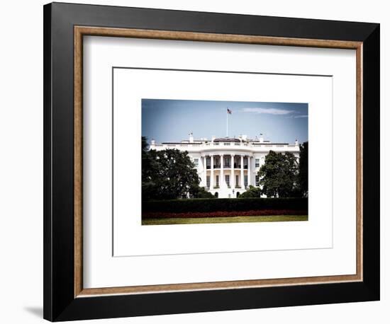 The White House South Lawn, Official Residence of the President of the US, Washington D.C-Philippe Hugonnard-Framed Art Print