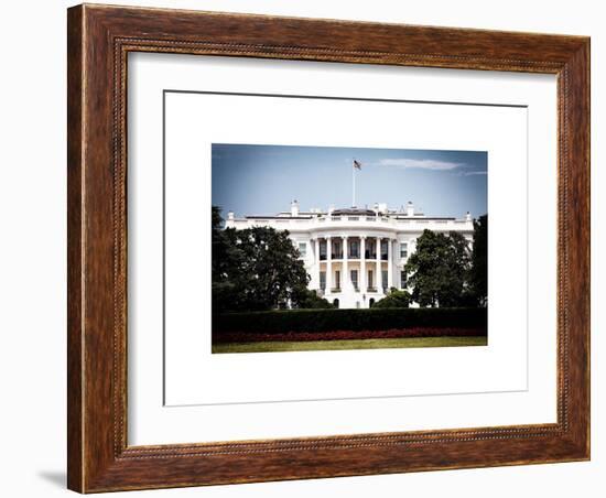 The White House South Lawn, Official Residence of the President of the US, Washington D.C-Philippe Hugonnard-Framed Art Print