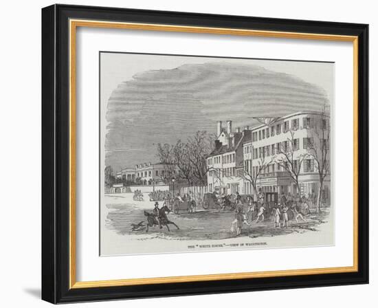 The White House, View in Washington-null-Framed Giclee Print