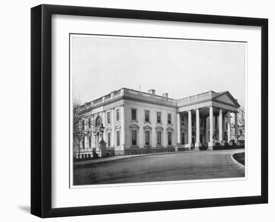 The White House, Washington Dc, Late 19th Century-John L Stoddard-Framed Giclee Print