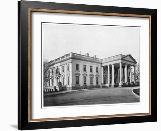 The White House, Washington Dc, Late 19th Century-John L Stoddard-Framed Giclee Print